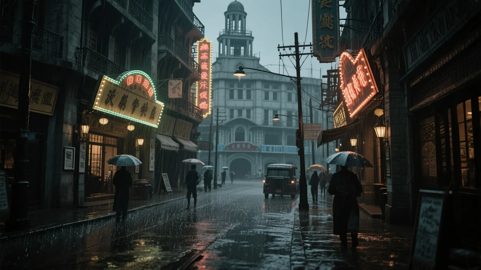 上海滩街景
